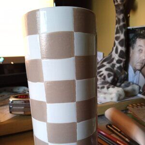 CHECKERED VASE
